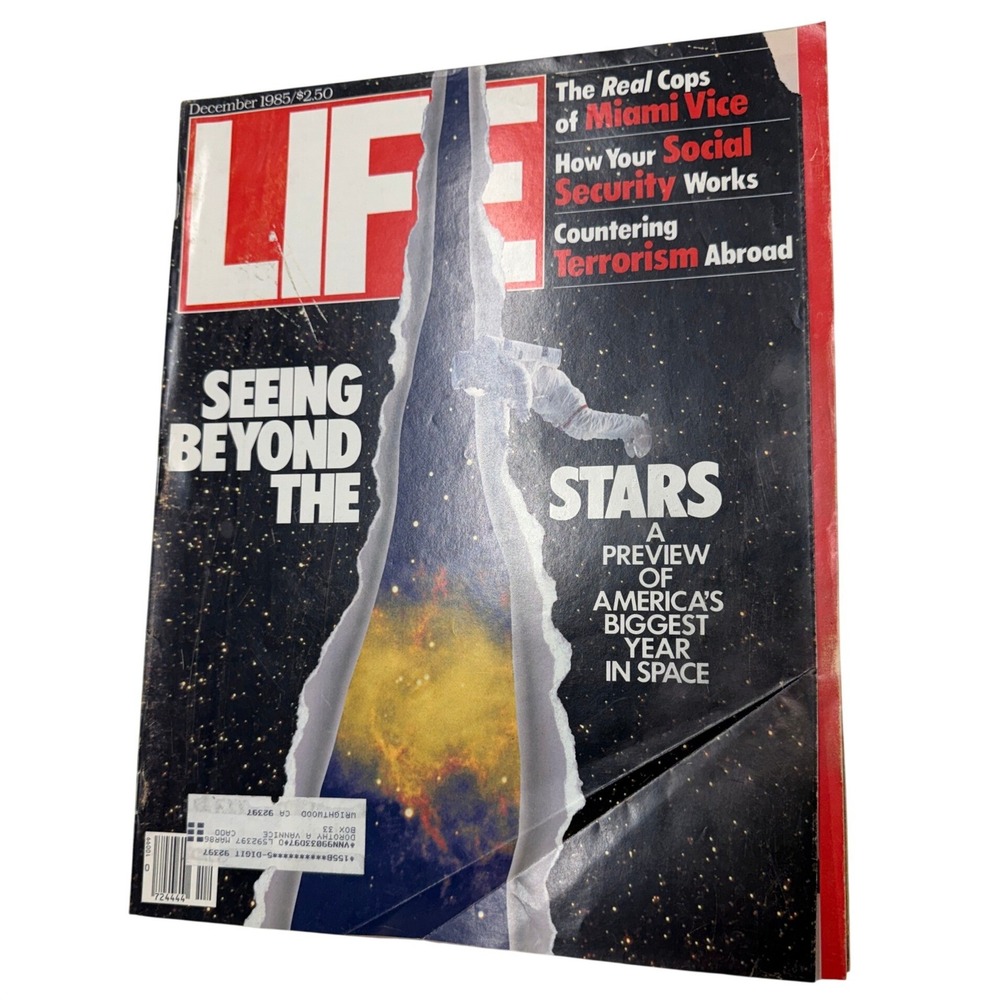 Life Magazine December 1985 Seeing Beyond the Stars Space Miami Vice Vintage